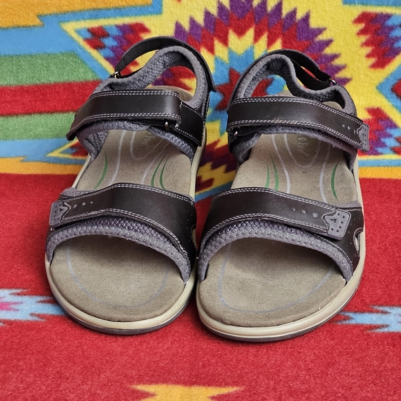 Orthofeet Sandals Womens 10.5 D Wide Malibu 961 Adjustable Strappy Slingback - Picture 1 of 11